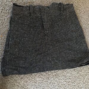 Black Rhinestone  Skirt